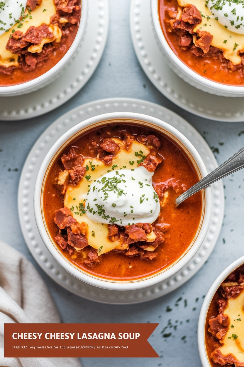 cheesy lasagna soup