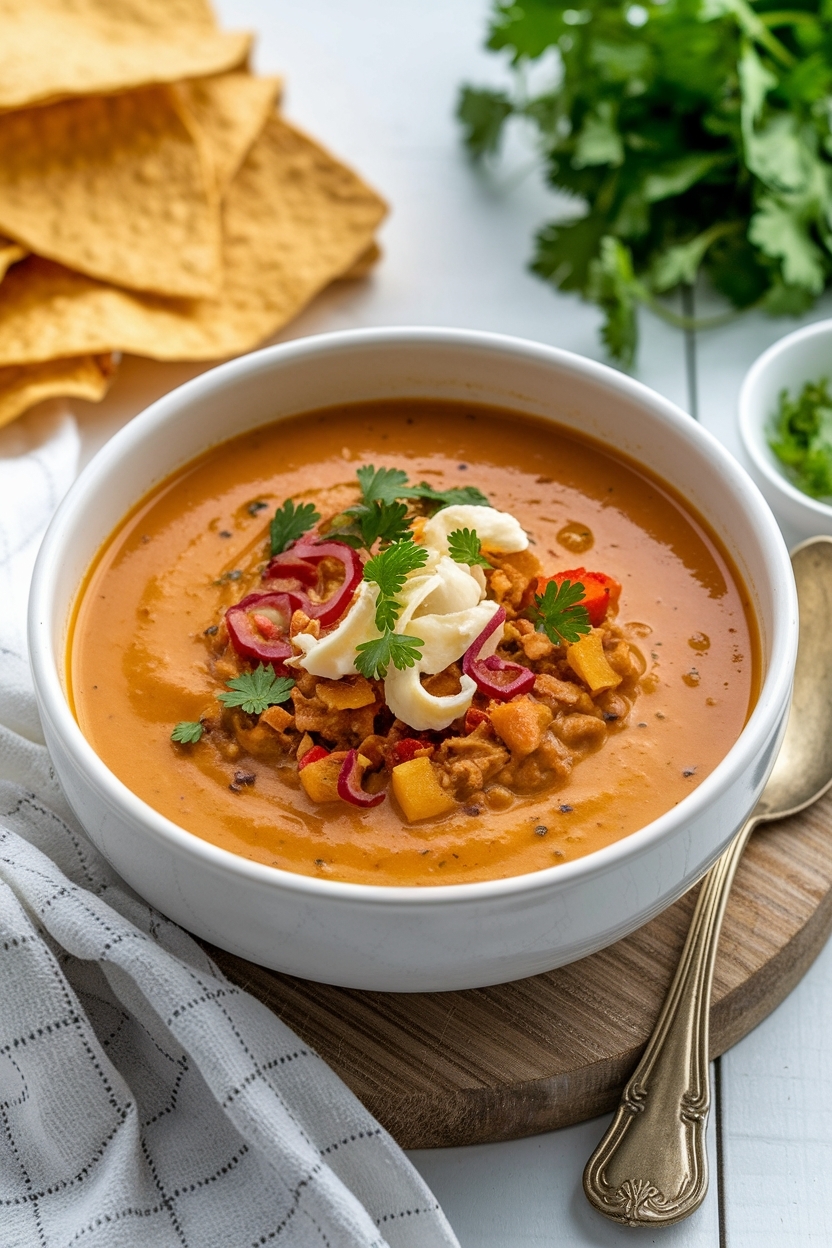 creamy taco soup