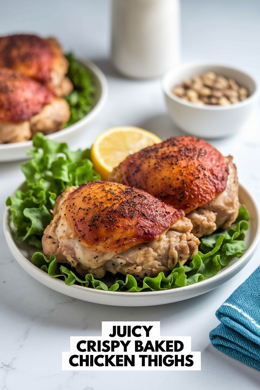 crispy baked chicken thighs
