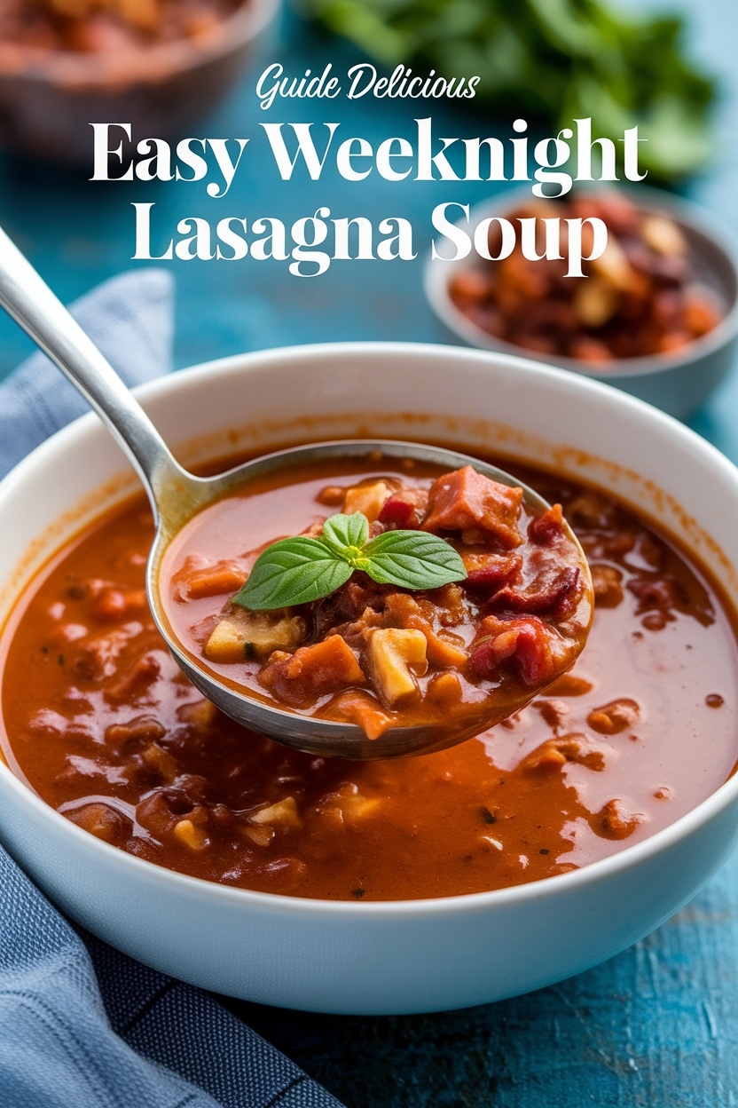 easy weeknight lasagna soup