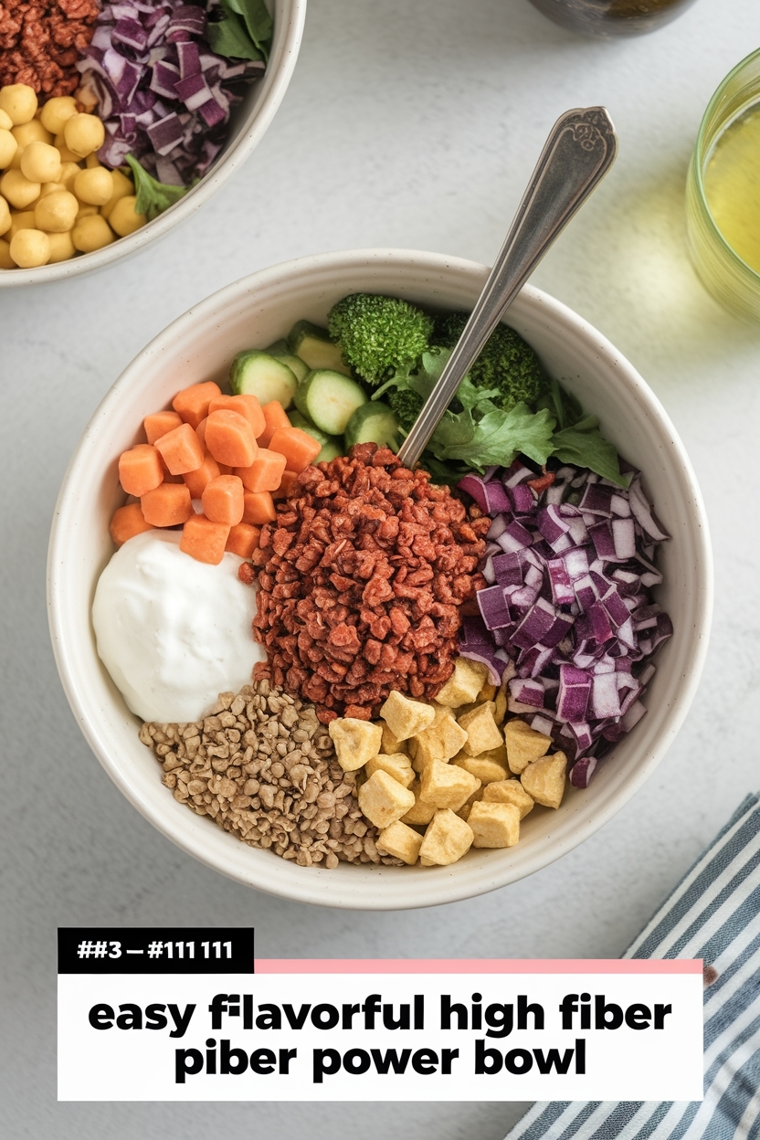 flavorful high fiber power bowl