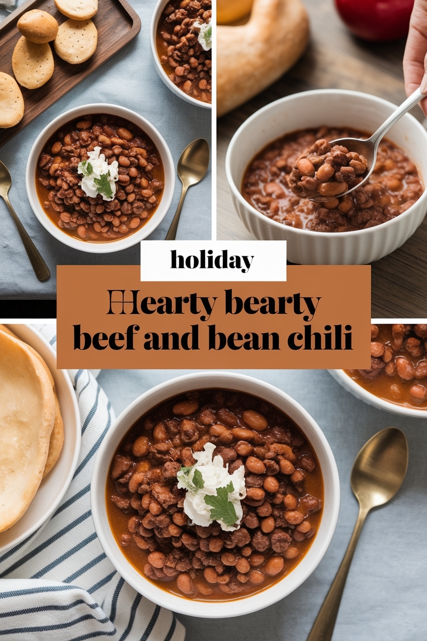 hearty beef and bean chili
