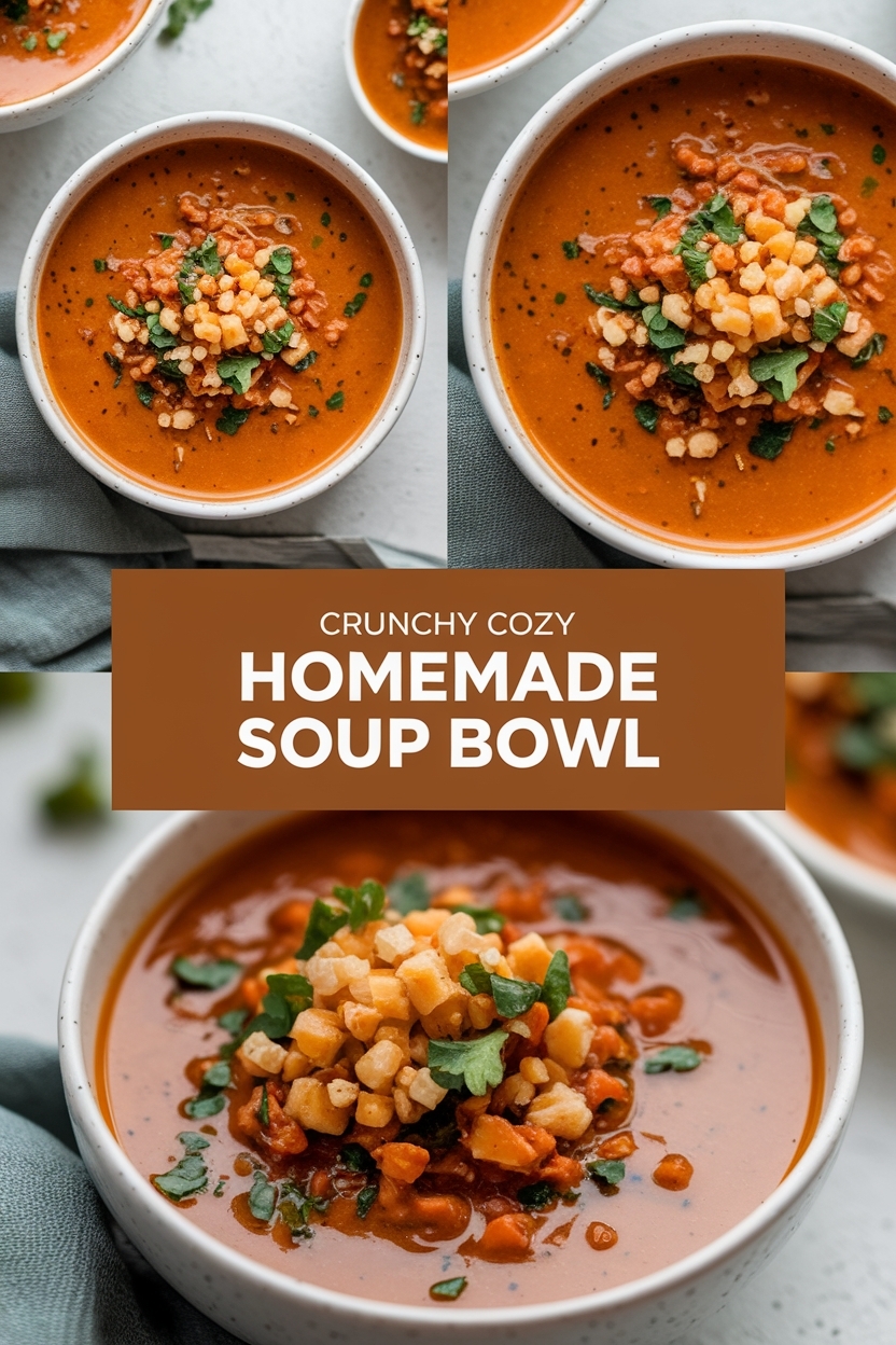cozy homemade soup bowl