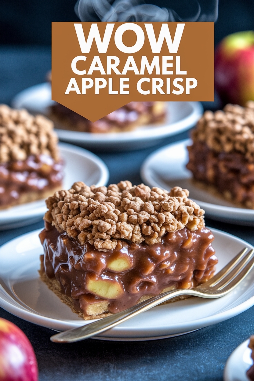 caramel apple crisp