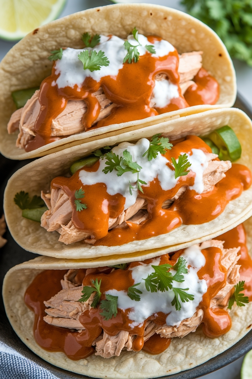 easy crockpot chicken tacos