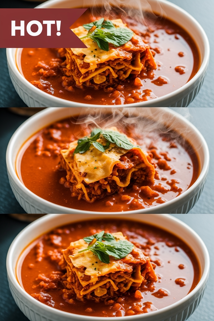 vegetarian lasagna soup