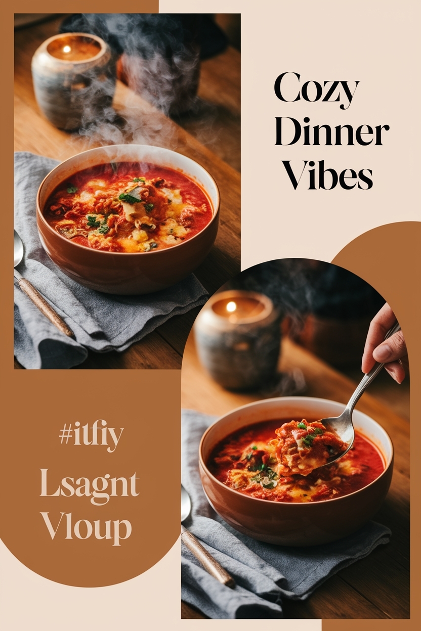 hearty italian lasagna soup