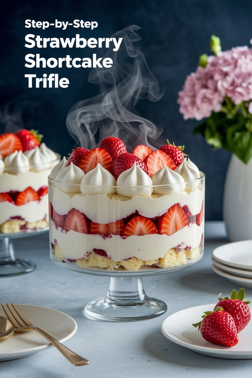 strawberry shortcake trifle