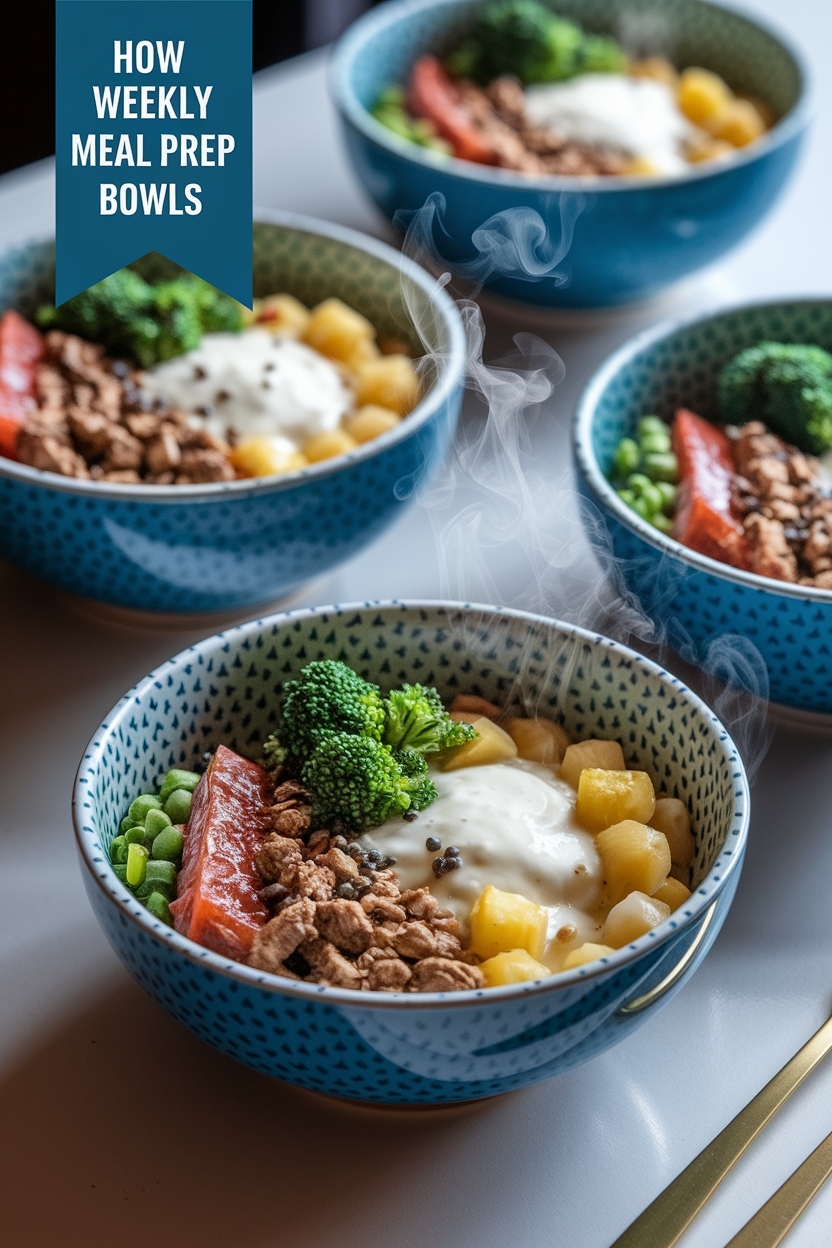 weekly meal prep bowls
