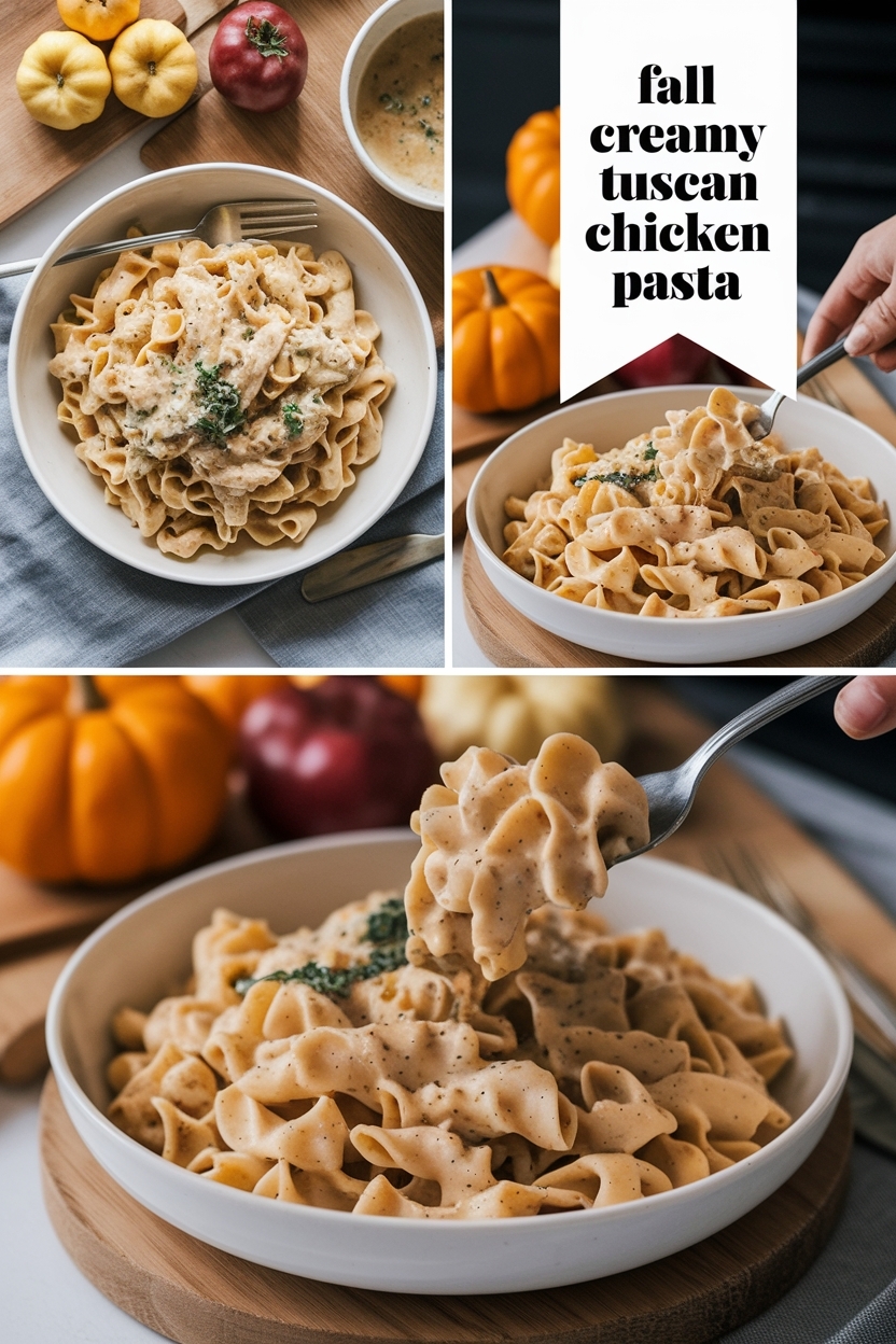 creamy tuscan chicken pasta