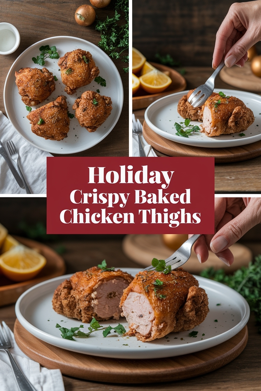 crispy baked chicken thighs