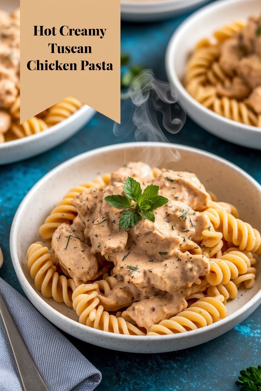 creamy tuscan chicken pasta