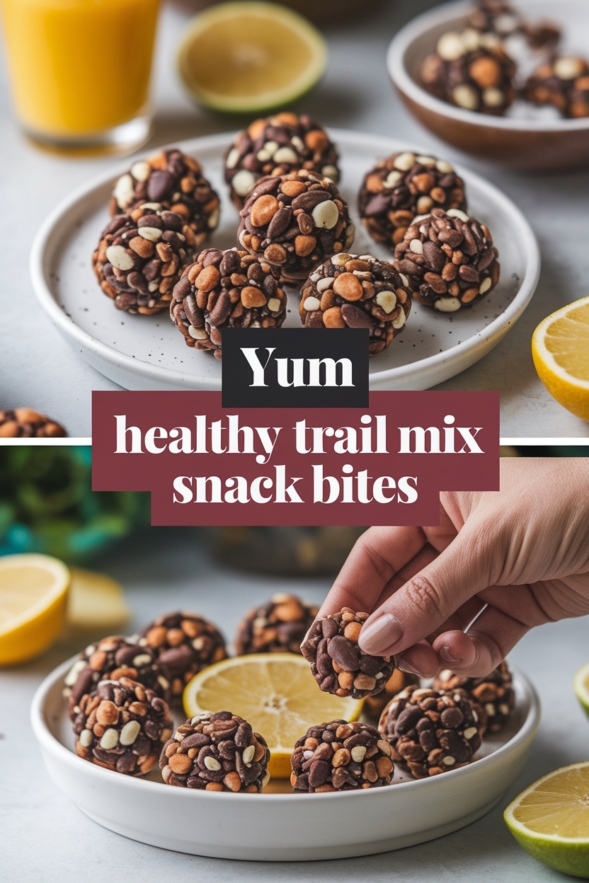 healthy trail mix snack bites