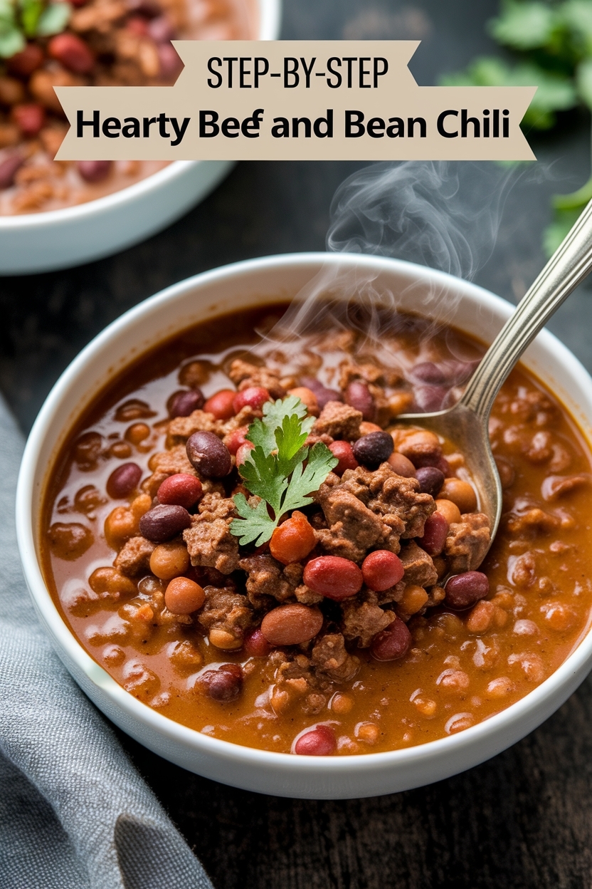 hearty beef and bean chili