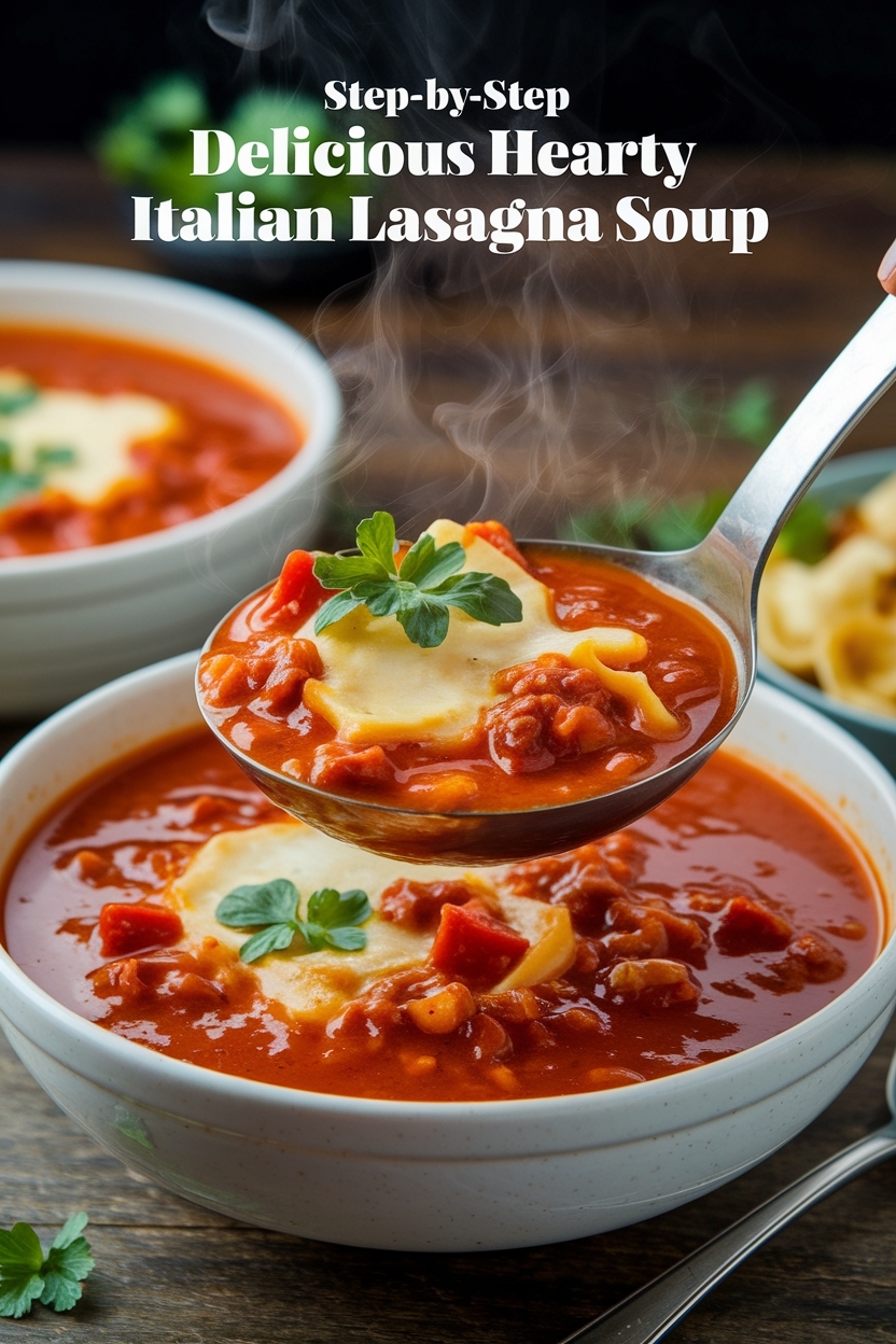 hearty italian lasagna soup