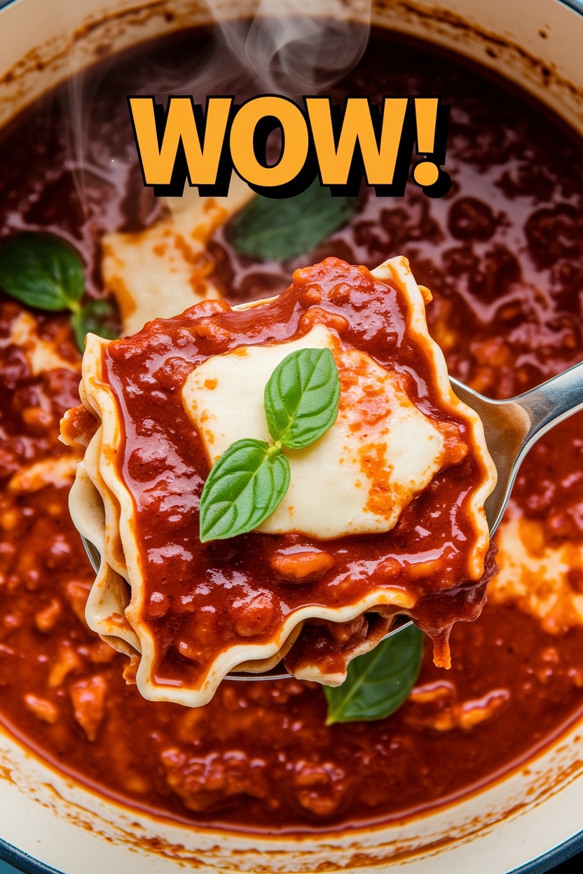 one pot lasagna soup