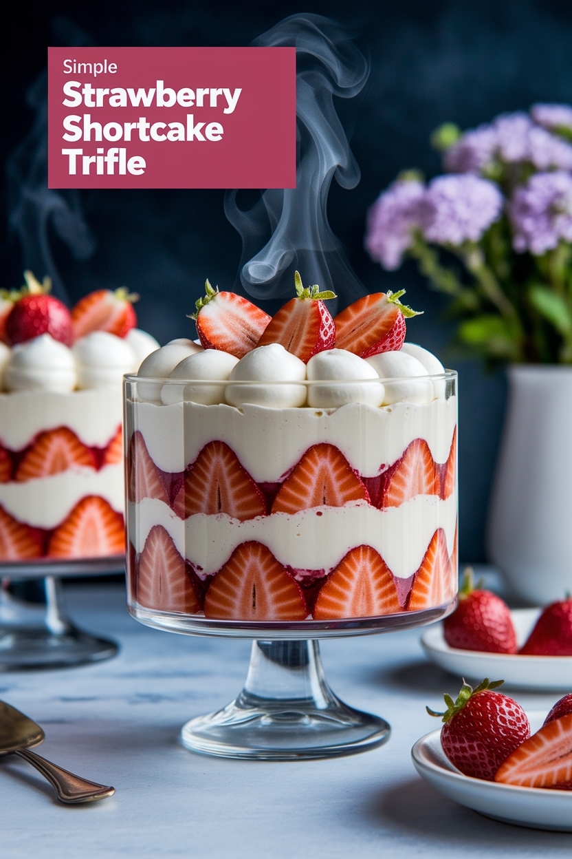 strawberry shortcake trifle