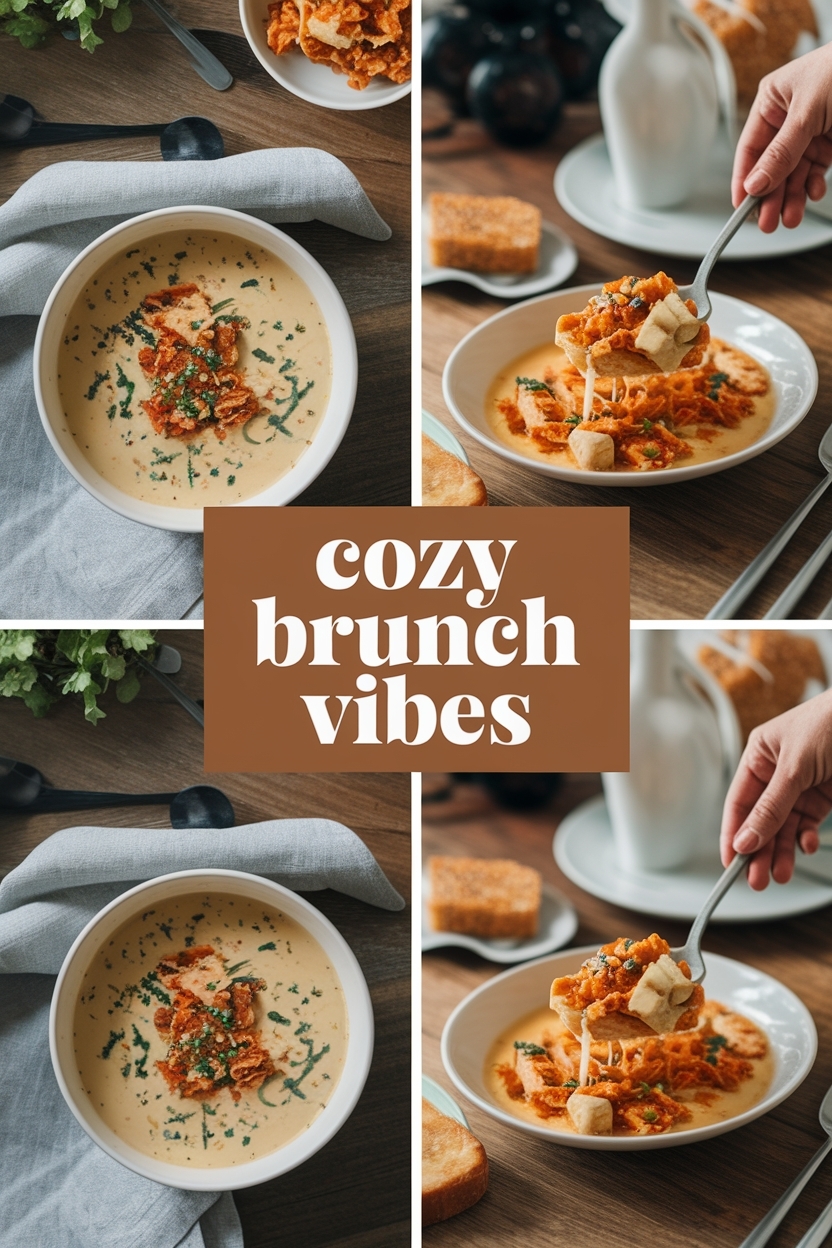 creamy white lasagna soup