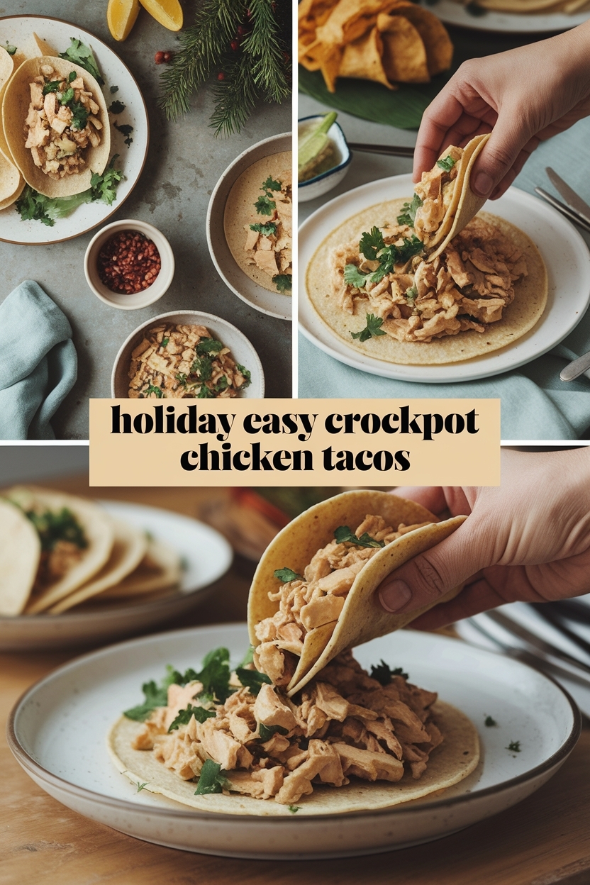 easy crockpot chicken tacos