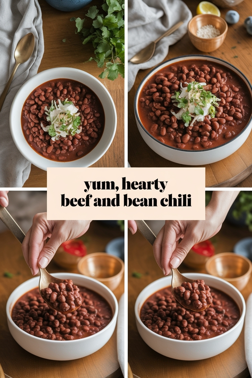 hearty beef and bean chili