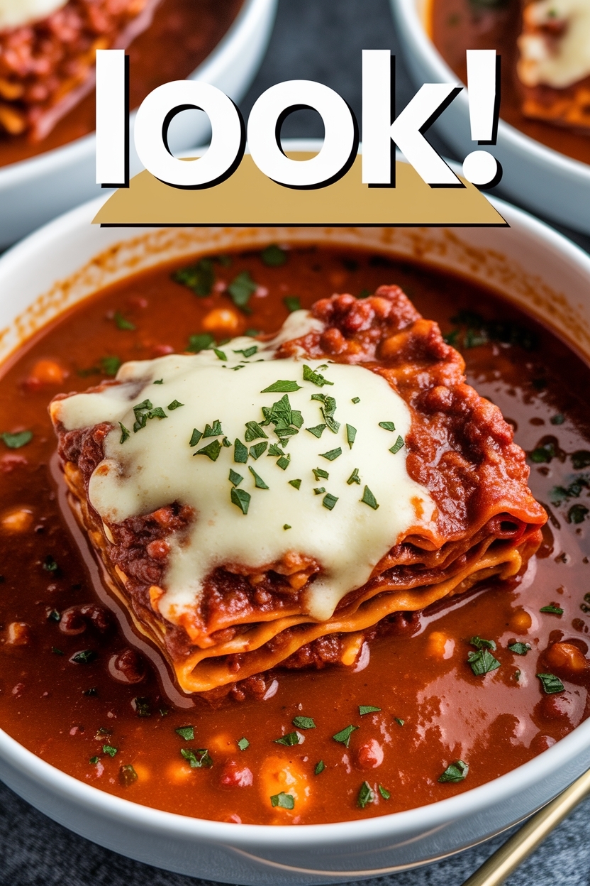 hearty italian lasagna soup