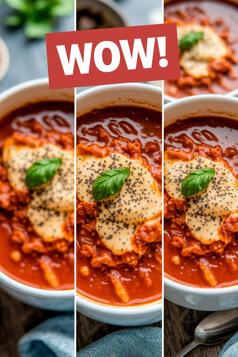 spicy sausage lasagna soup