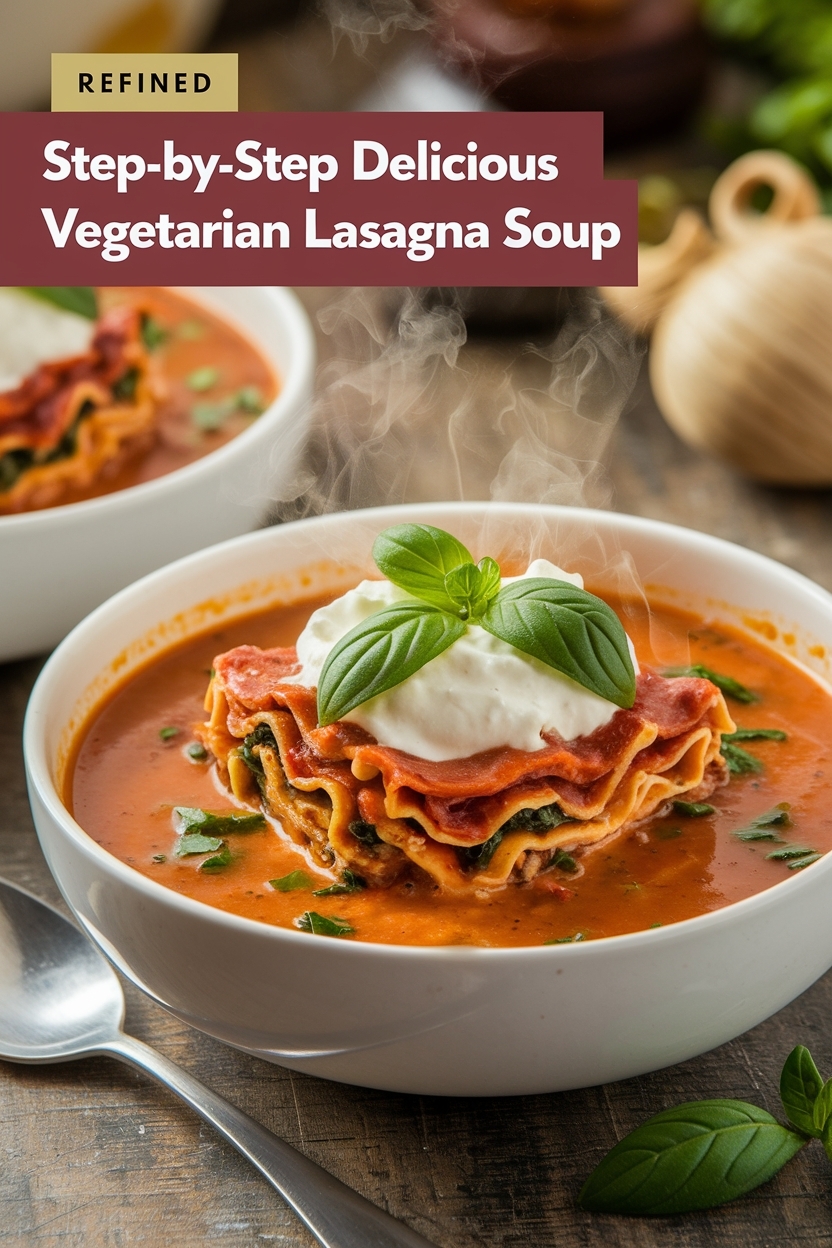 vegetarian lasagna soup