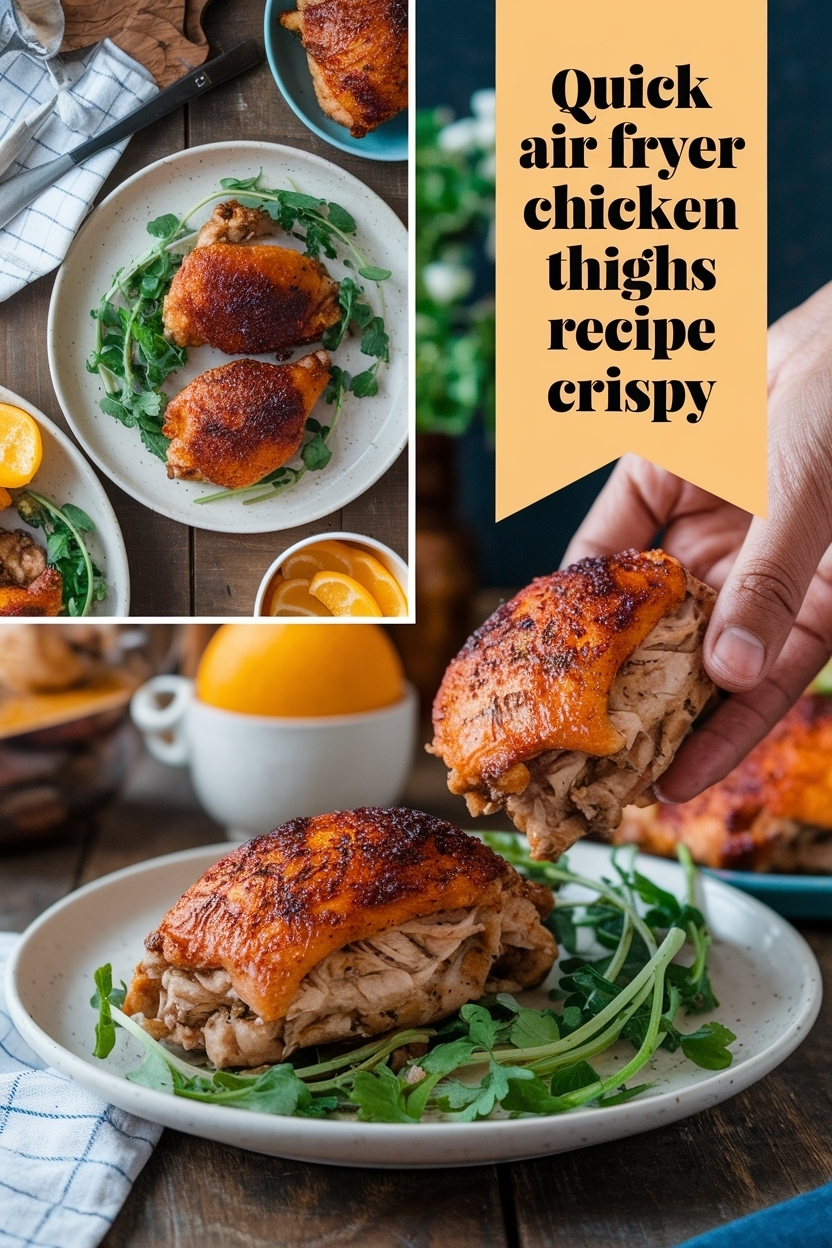 air fryer chicken thighs recipe crispy