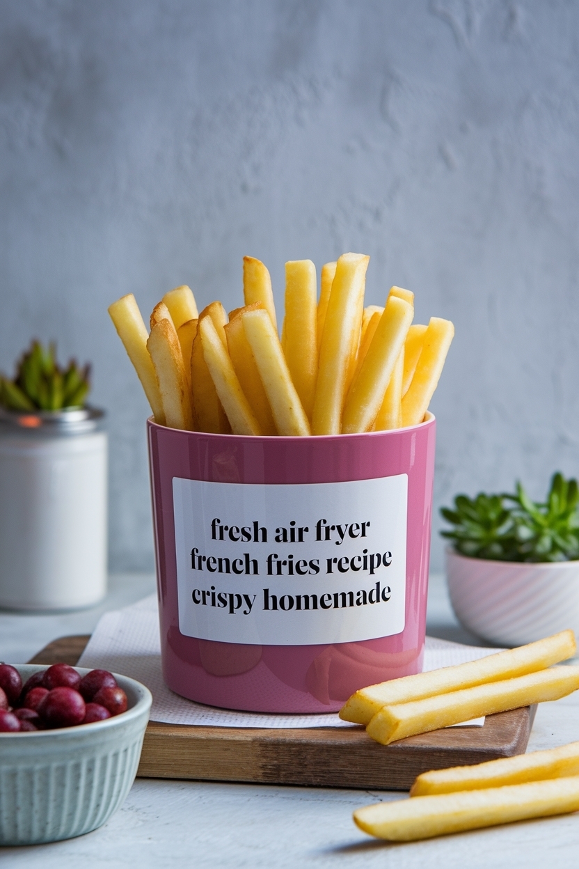 air fryer french fries recipe crispy homemade