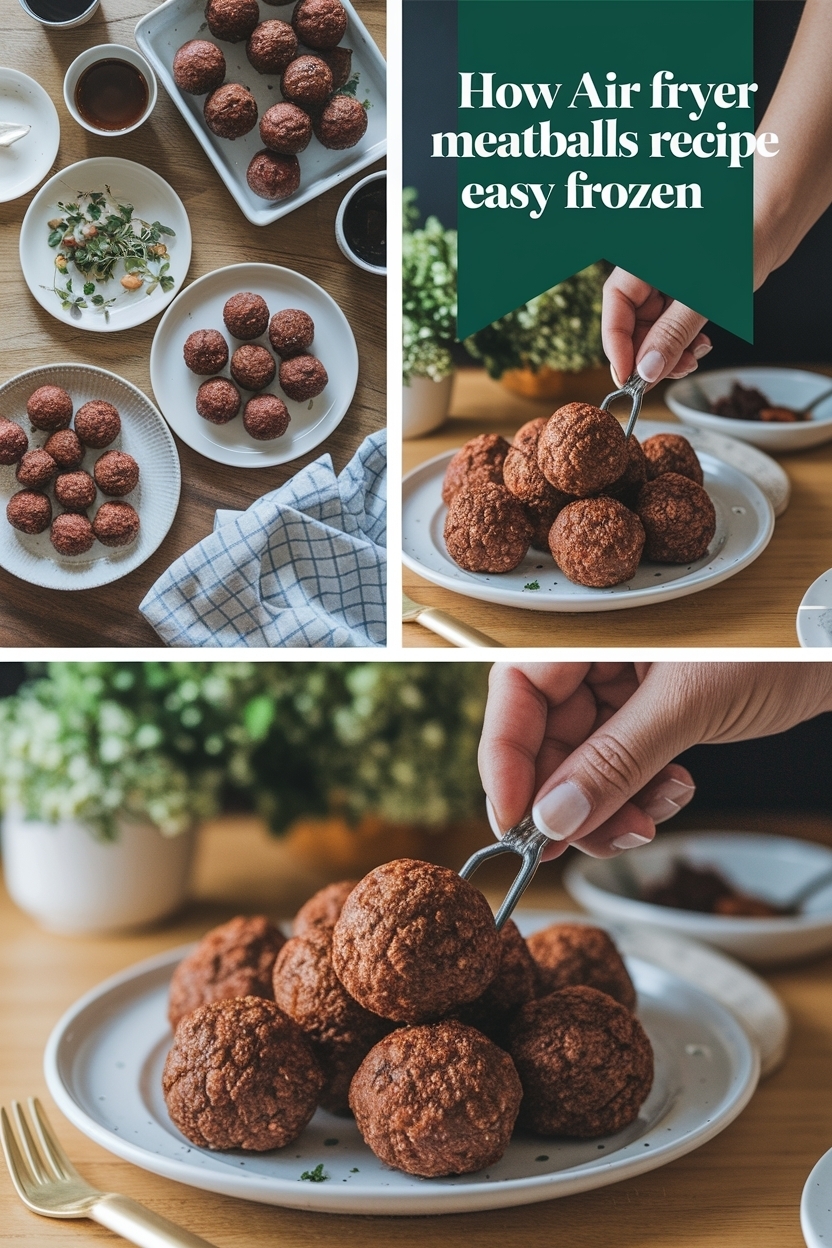 air fryer meatballs recipe easy frozen