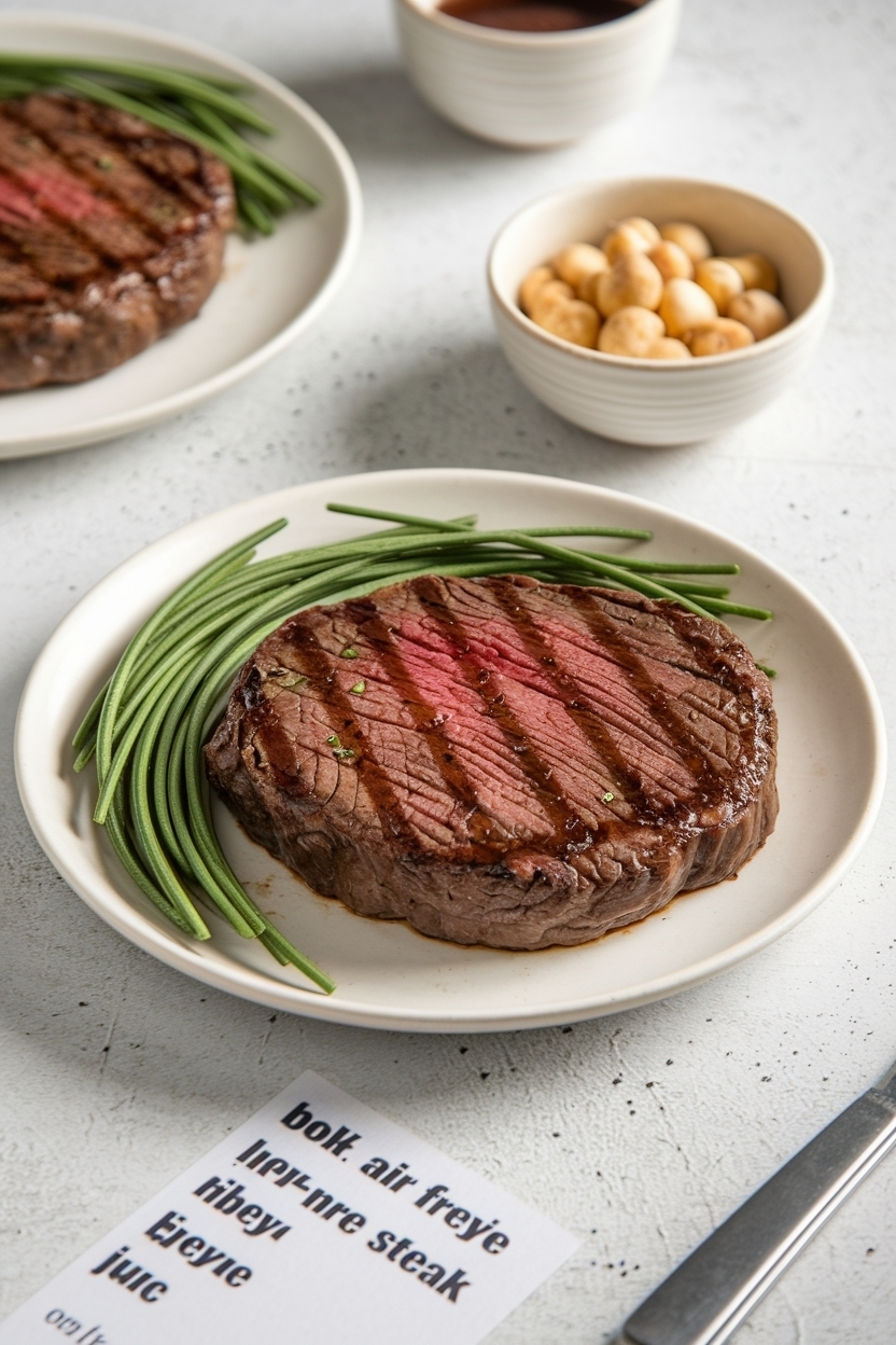 air fryer steak recipe ribeye juicy