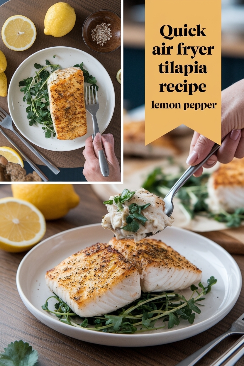 air fryer tilapia recipe lemon pepper