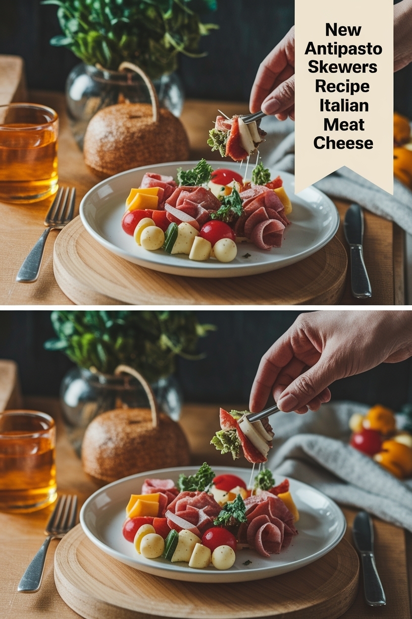 antipasto skewers recipe italian meat cheese