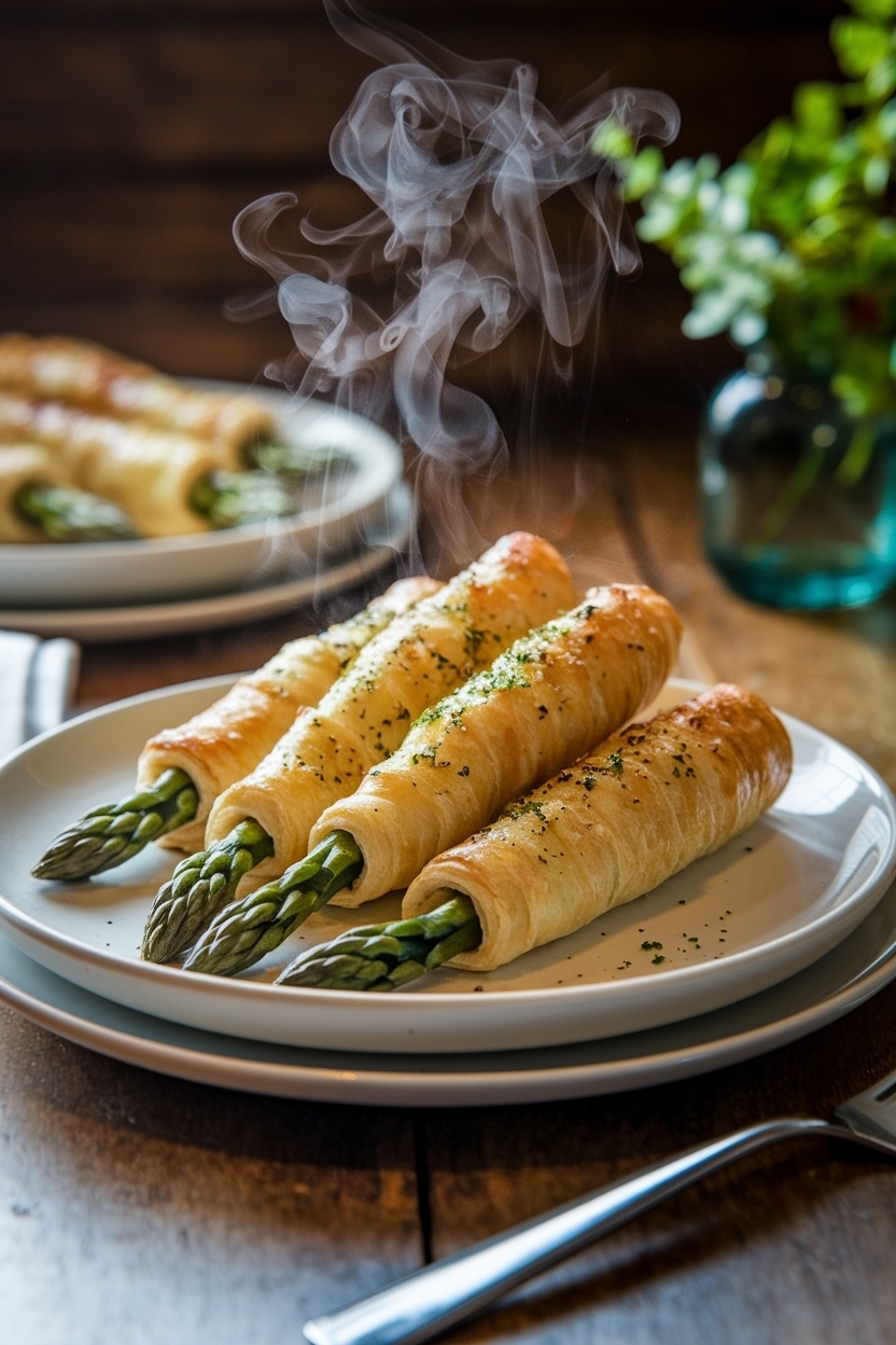 asparagus puff pastry twists parmesan