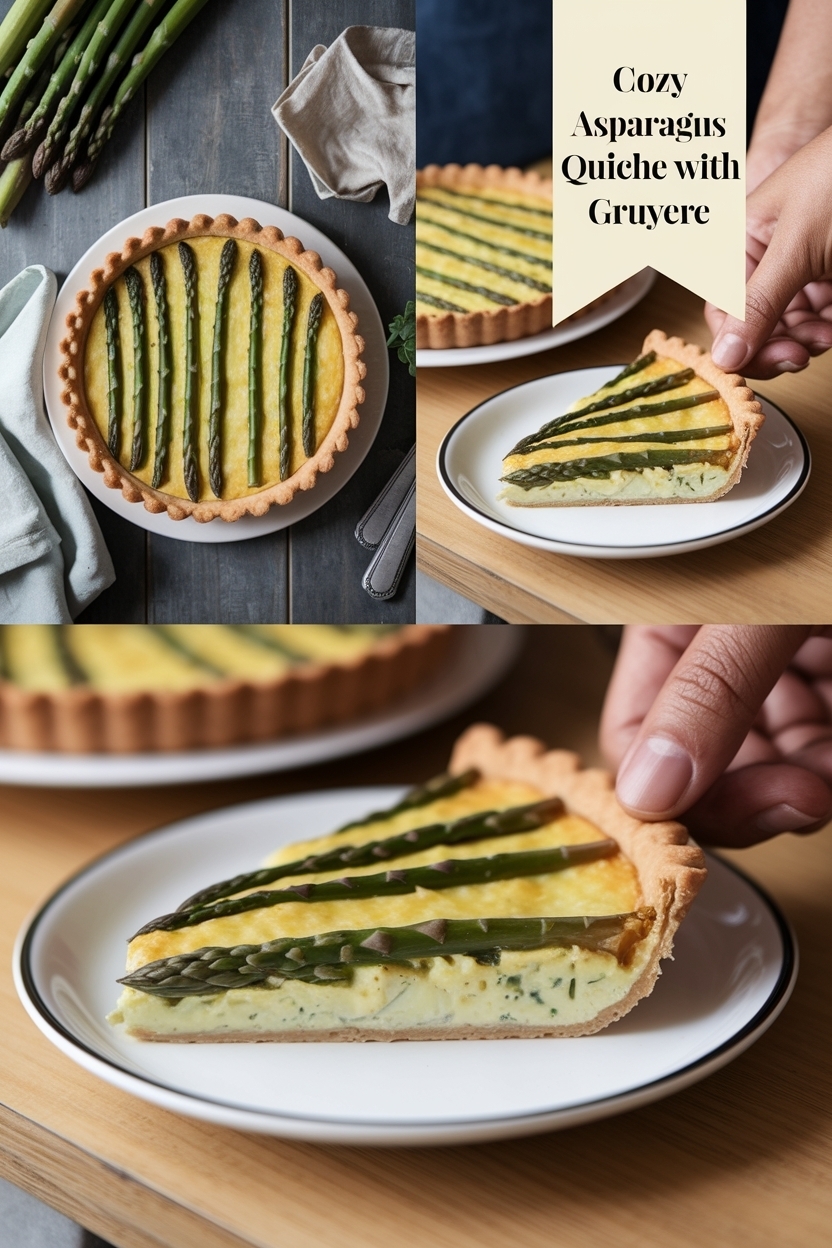 asparagus quiche with gruyere