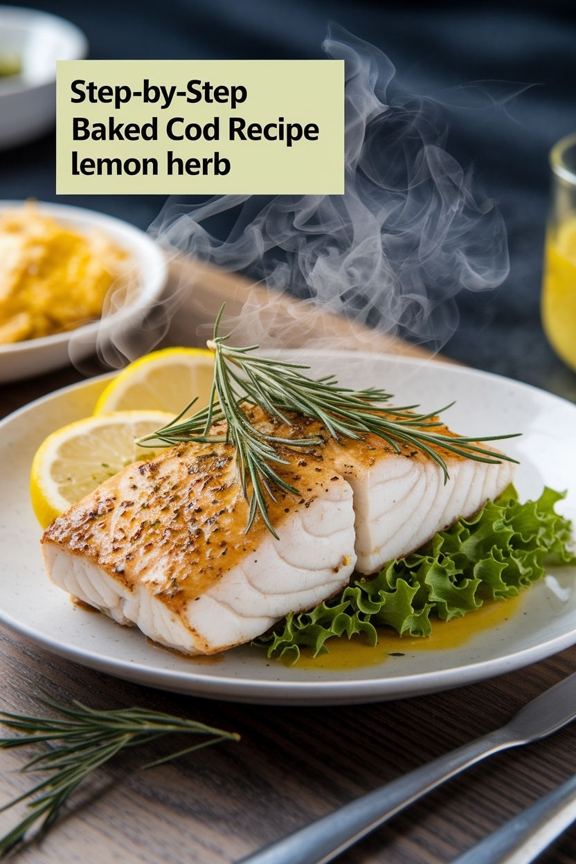 baked cod recipe lemon herb