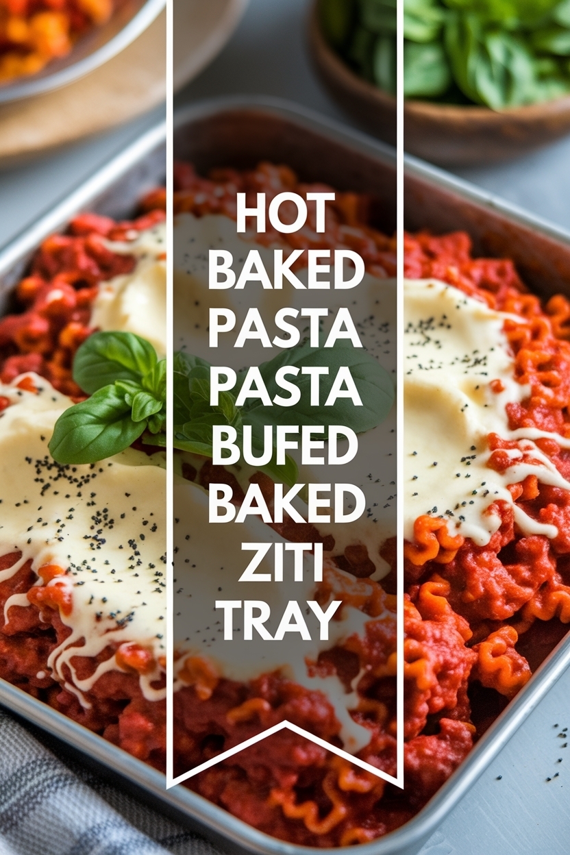 baked pasta buffet baked ziti tray