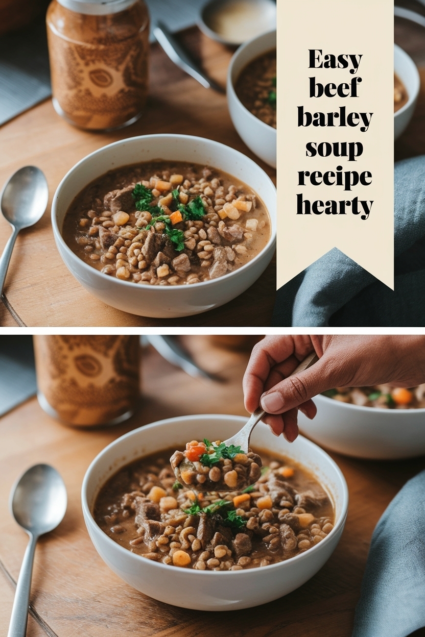 beef barley soup recipe hearty