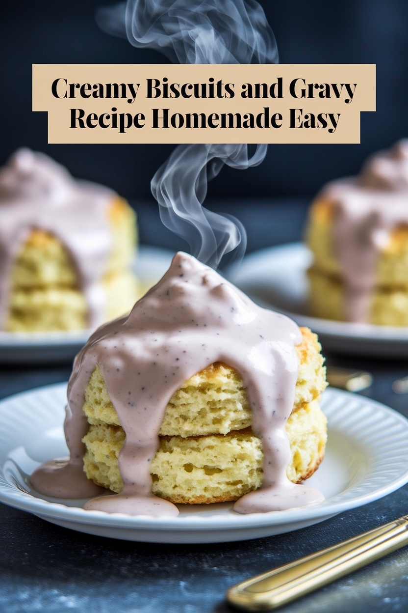 biscuits and gravy recipe homemade easy