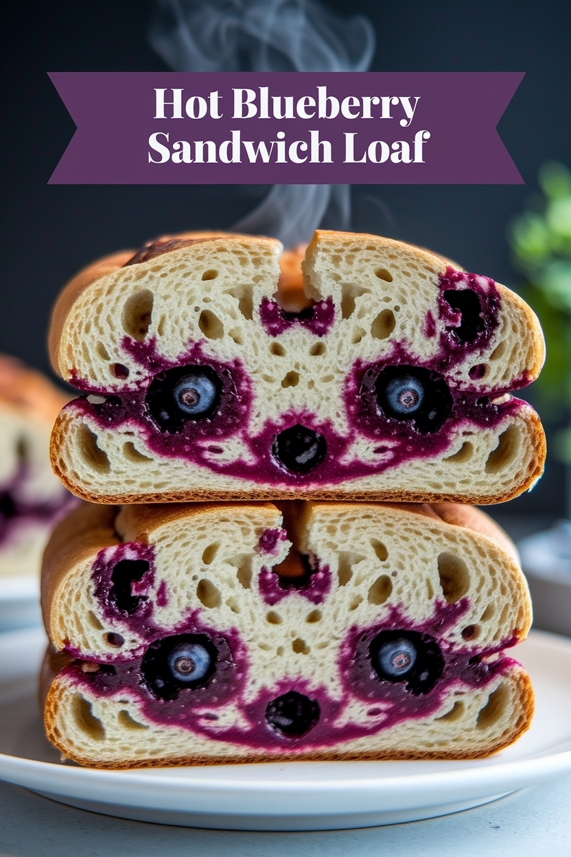 blueberry sourdough sandwich loaf