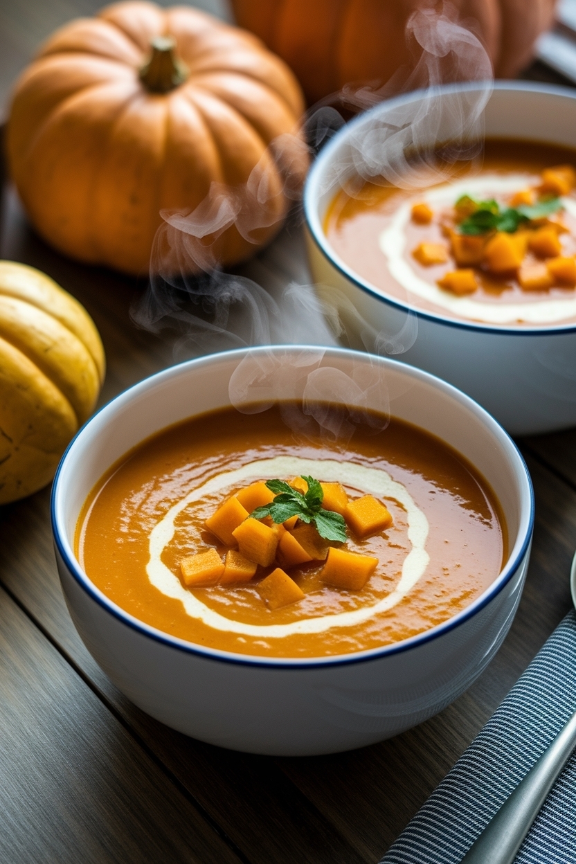 butternut squash soup recipe roasted fall