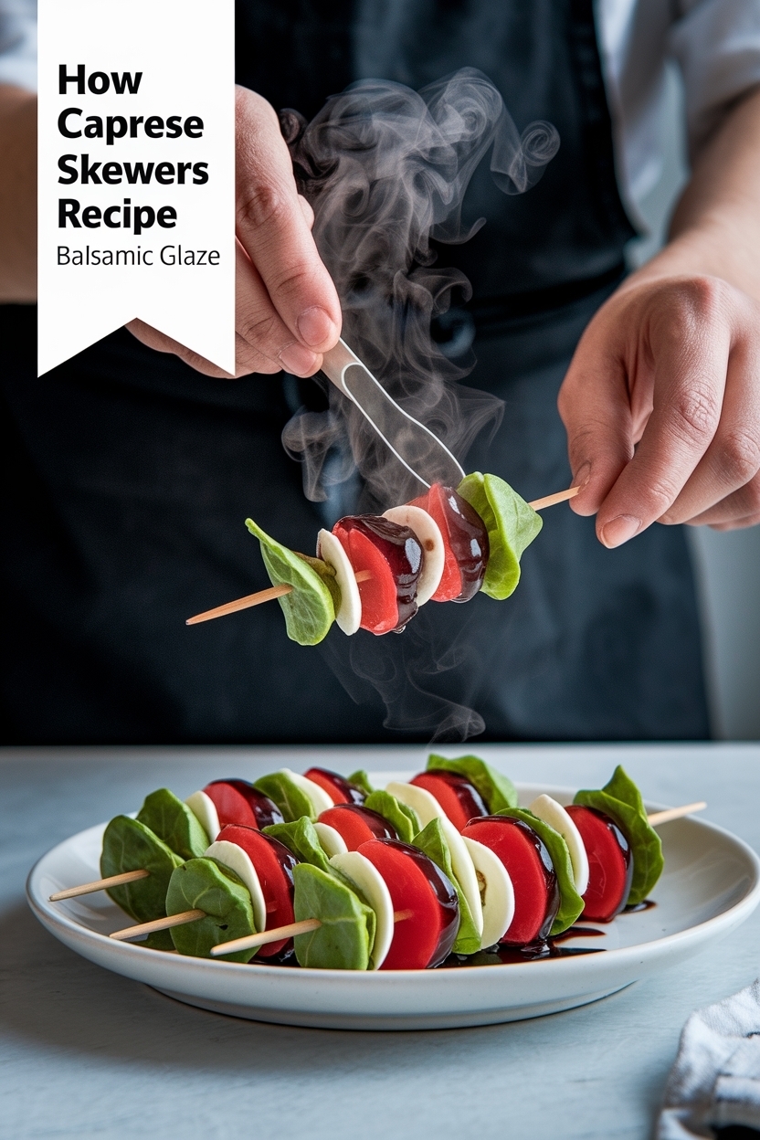 caprese skewers recipe balsamic glaze