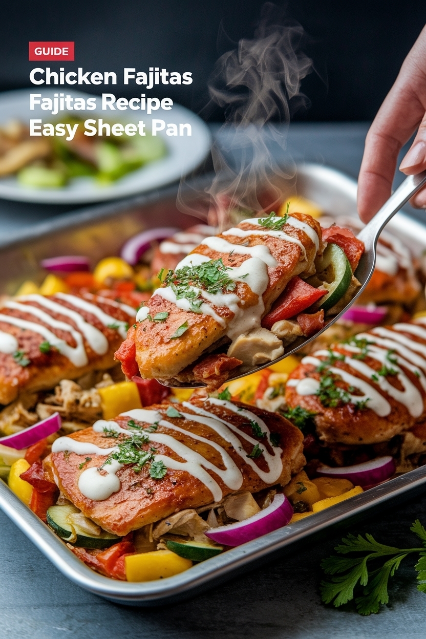 chicken fajitas recipe easy sheet pan