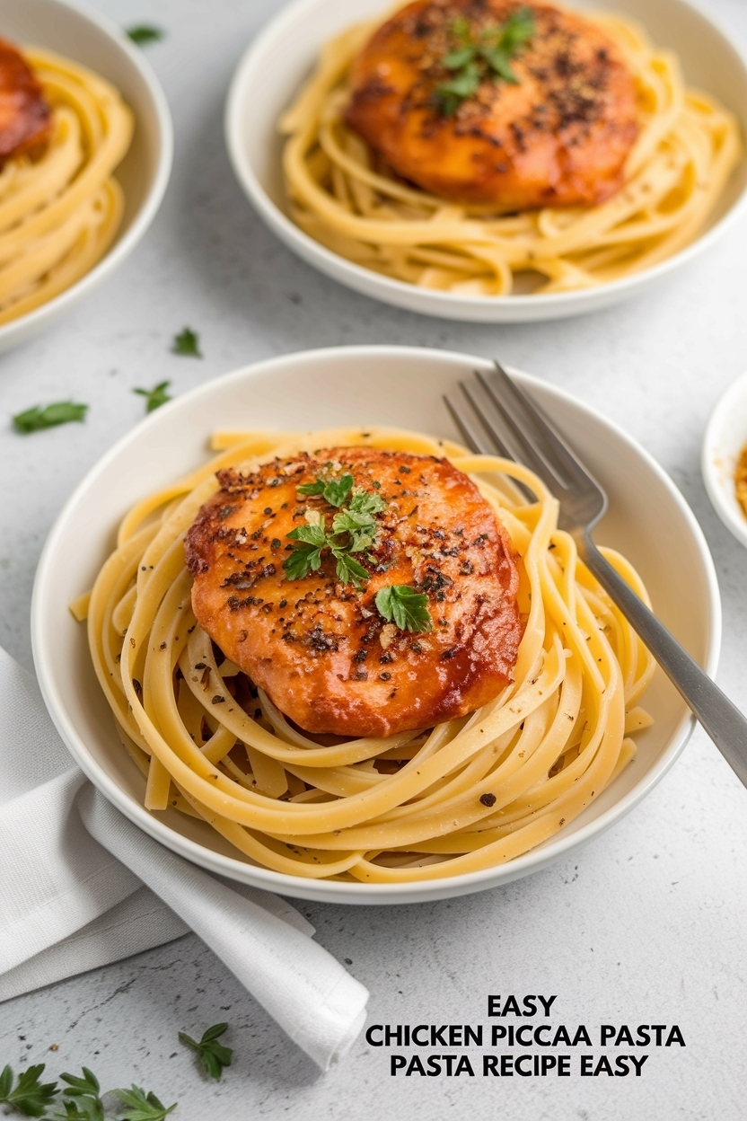 chicken piccata pasta recipe easy