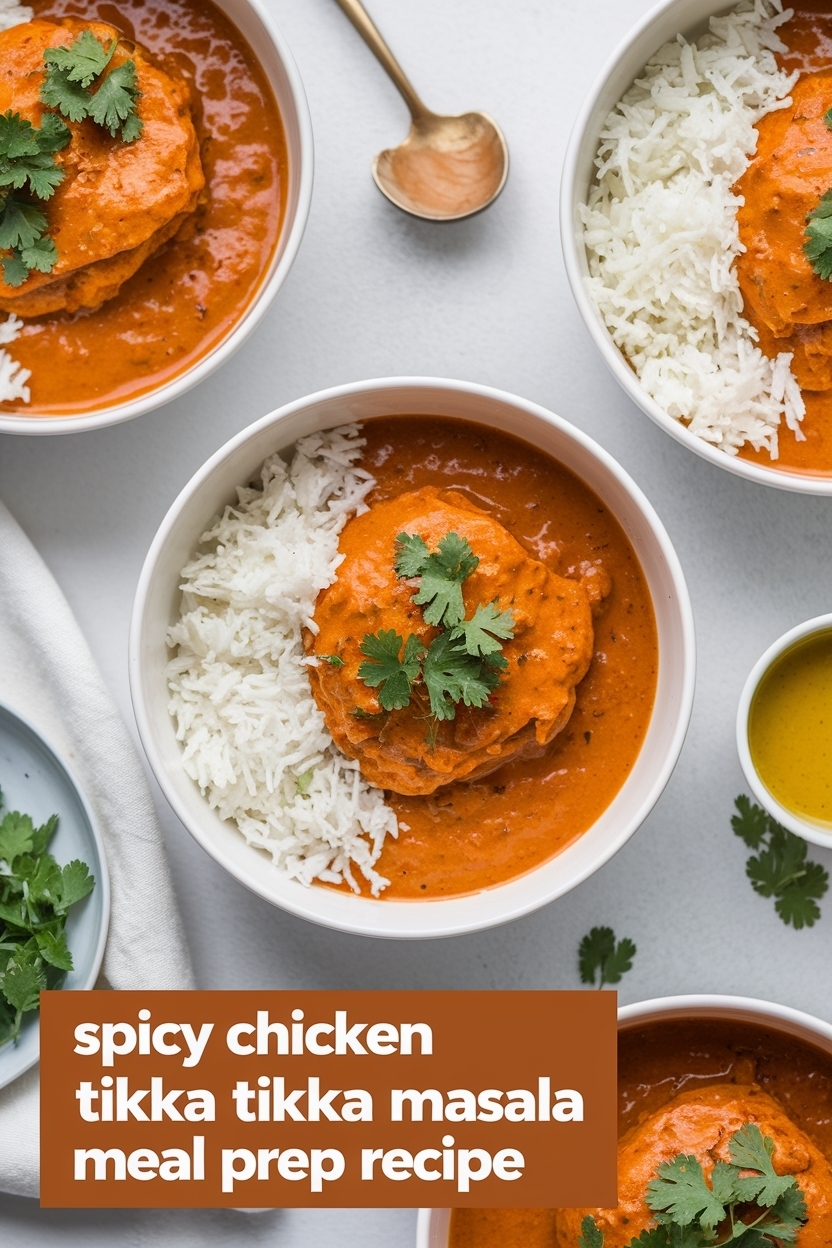 chicken tikka masala meal prep recipe