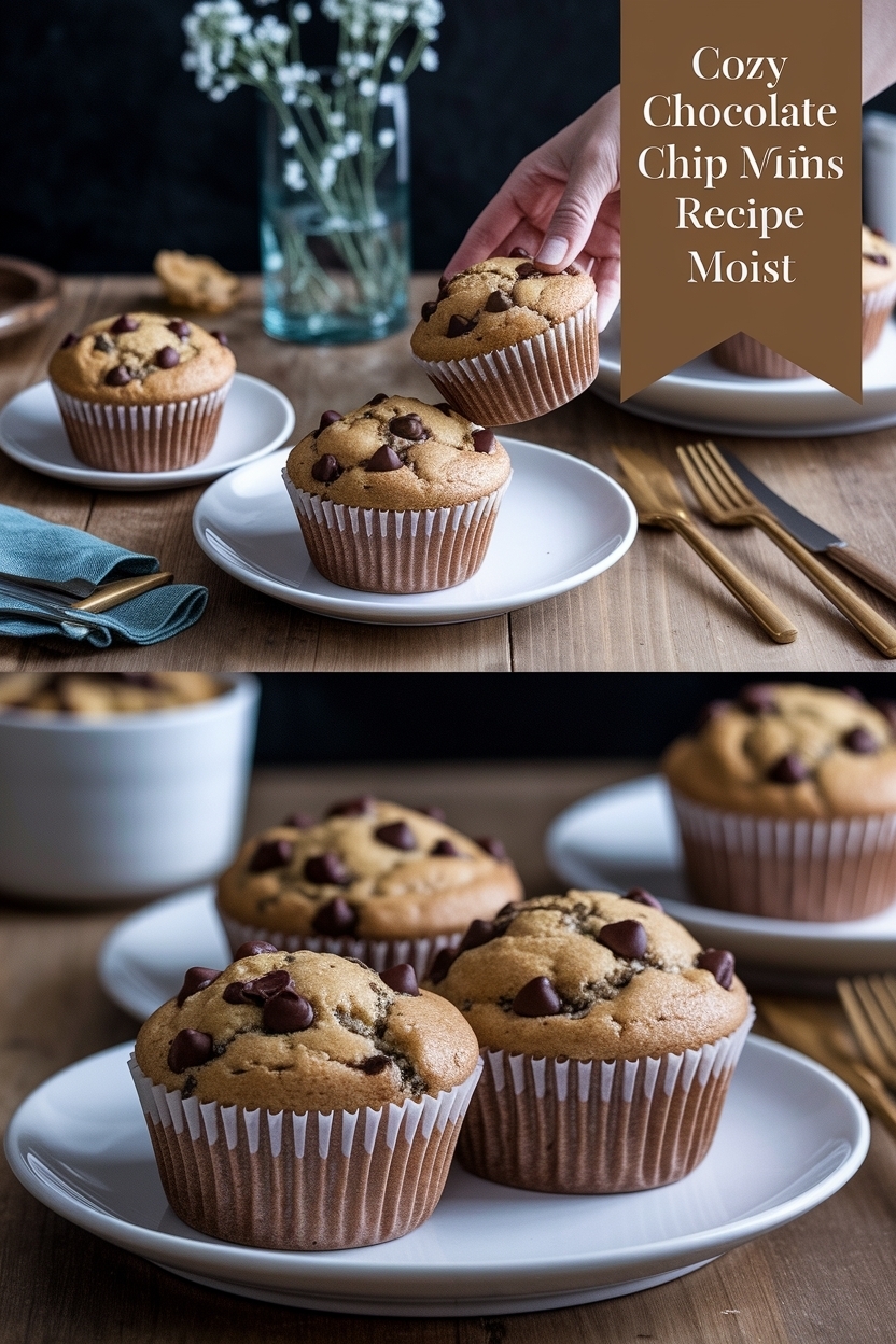 chocolate chip muffins recipe moist