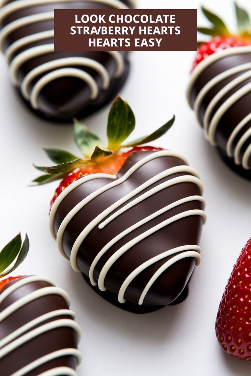 chocolate covered strawberry hearts easy