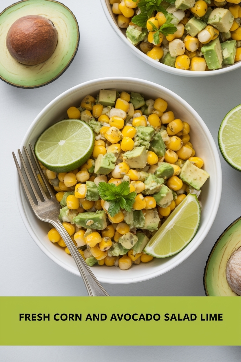 corn and avocado salad lime