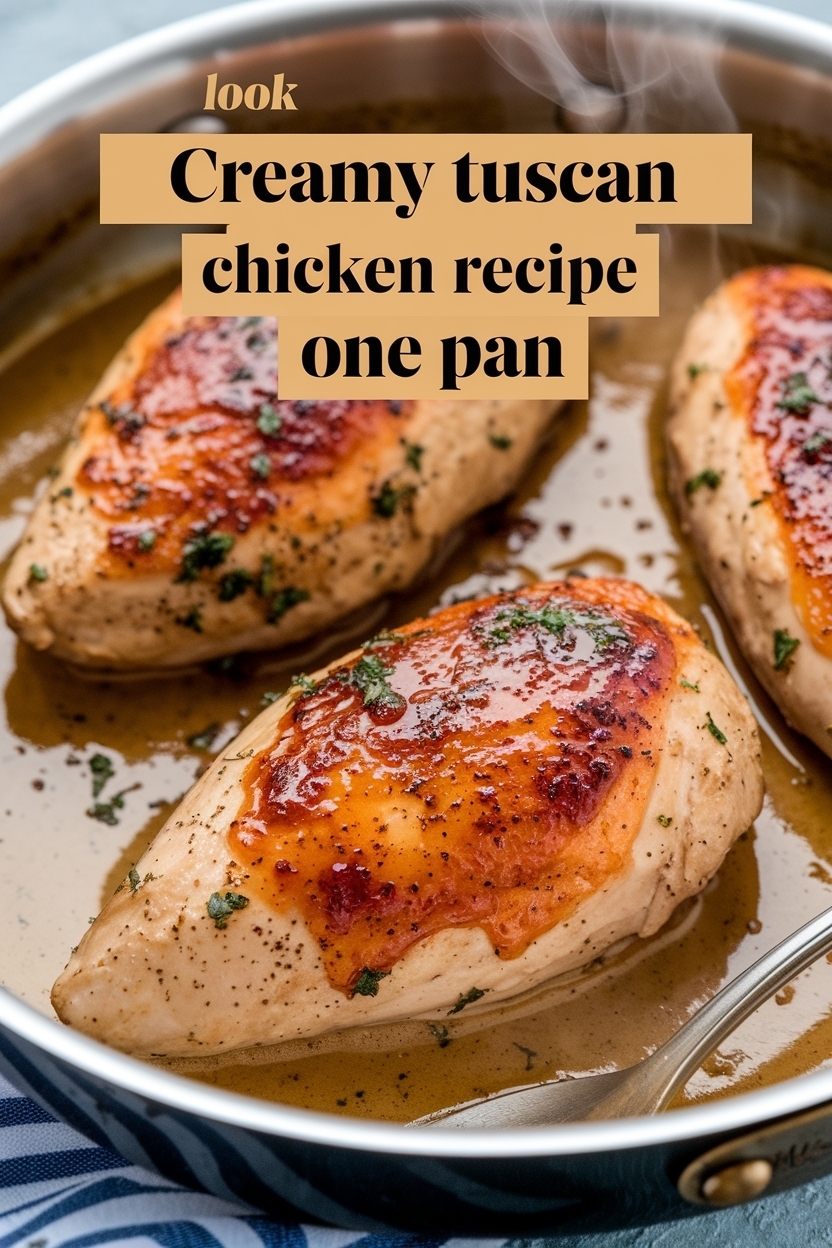 creamy tuscan chicken recipe one pan