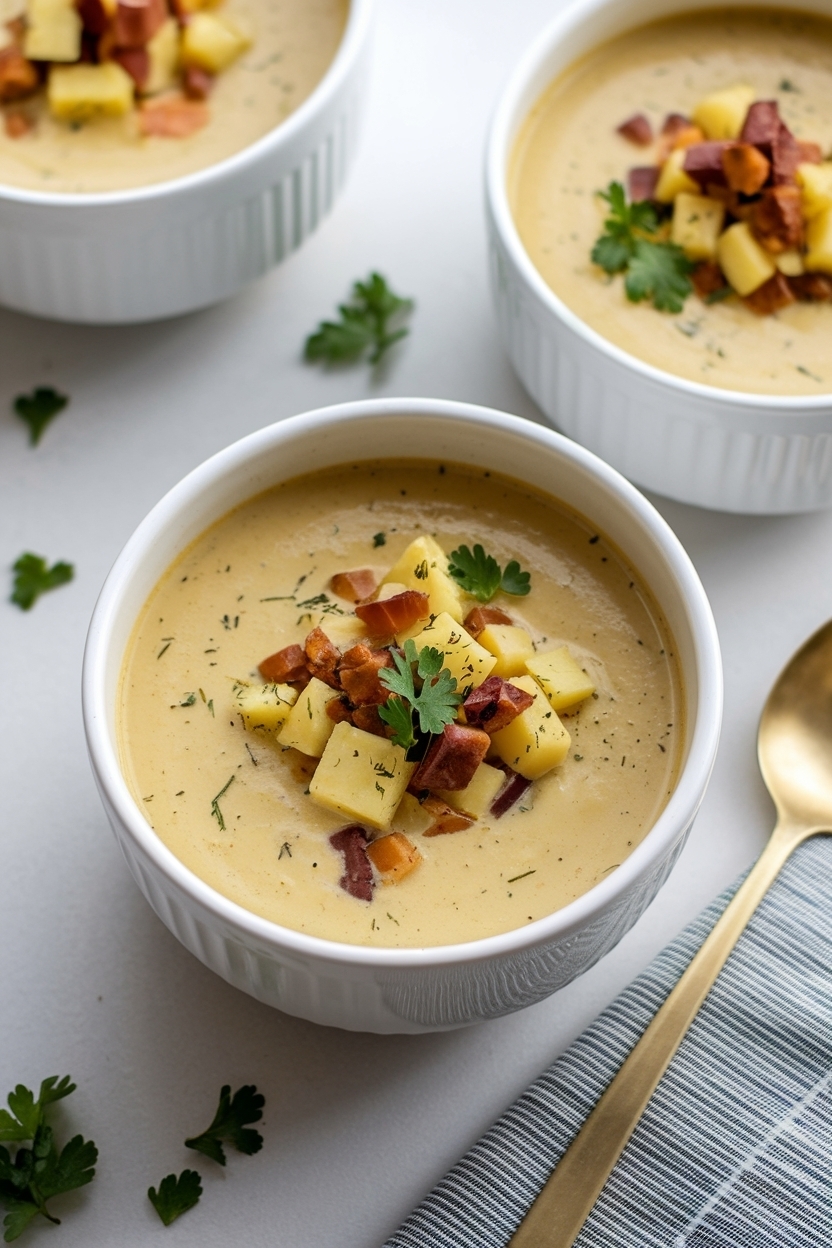 crockpot loaded potato soup recipe creamy